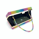 sac LGBT Shinny Rainbow clutch cassette
