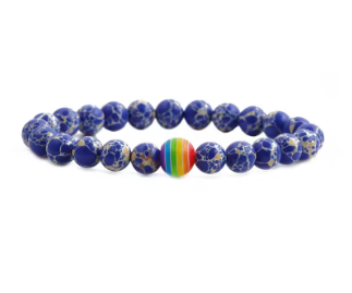 Bracelet d'amitié coeur arc-en-ciel - Ajustable - France Bracelet d'amitié coeur arc-en-ciel - Ajustable - France