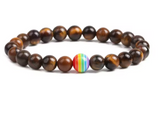 Bracelet à perles arc-en-ciel LGBT