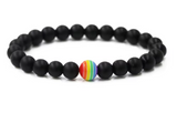 Bracelet à perles arc-en-ciel LGBT