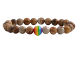 Bracelet à perles arc-en-ciel LGBT