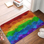 Tapis arc en ciel peinture