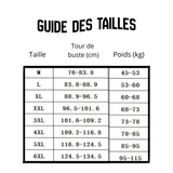 Guide des tailles 