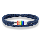 Bracelet Cordon et Anneaux Chromatiques – Fierté Universelle