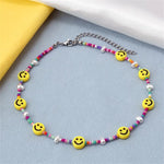 Collier LGBT pearls smiley