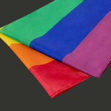 Vue sur la matière du drapeau et ses couleurs 