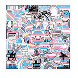 lot de 60 stickers trans