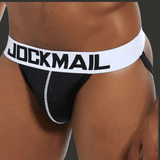 Slip jockstrap gay – lignes franches, couleurs affirmées