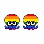 Boucles d'oreilles LGBT Funny Pieuvre