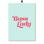 Affiche Feministe Boss Lady