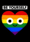 Affiche LGBT Cœur sois toi-même