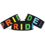 Bracelet Élastique LGBT Noir Pride