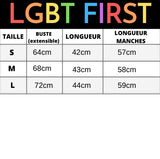 guide des tailles trop top LGBT