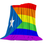 Couverture en flanelle LGBT drapeau des fiertés