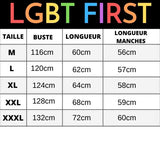 guide taille sweat hearts LGBT
