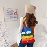 LGBT tote bag rainbow tricot
