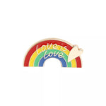 Pins LGBT arc en ciel love is love