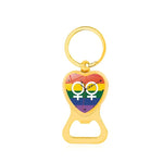 Porte clef LGBT decapsuleur horloge