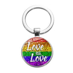 Porte clef LGBT Amour Pailleté