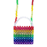 sac LGBT rainbow perles 