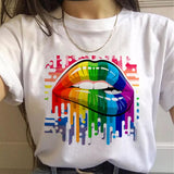 T-shirt LGBT levre mordue