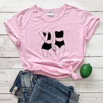 Tee-shirt complicité lesbienne rose