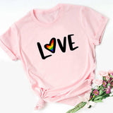 tee shirt LGBT amore rose
