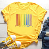 Tee-shirt LGBT étiquetage jaune