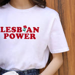 T shirt LGBT pouvoir lesbien