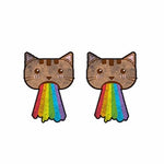 boucles d'oreilles LGBT Funny cat