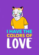 affiche LGBT "J'ai les couleurs de l'amour"