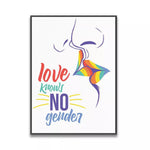   affiche LGBT embrassade lesbienne
