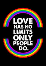 affiche LGBT "L'amour n'a pas de limites"