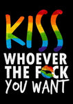 affiche lgbt kiss however the fuck you want