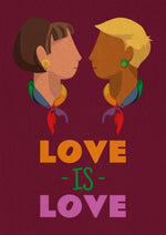 Affiche LGBT "l'amour est l'amour"