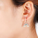 LGBT shinny emblème boucles d oreilles 