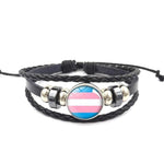 bracelet tressé lgbt transgenre