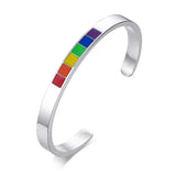 bracelet LGBT Range Rainbow argent