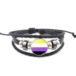Bracelet tressé LGBT non binaire