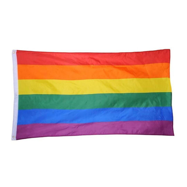 Acheter UR Meilleur Choix Coloré Arc-En-Ciel LGBT Drapeau Paix Gay