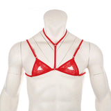 lingerie gay top ajoure rouge