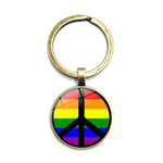Porte clef LGBT Peace and love