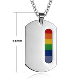 Collier militaire LGBT taille