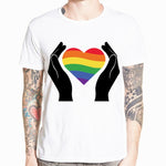 T shirt World coeur LGBT
