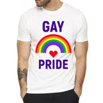T shirt homme gay pride arc-en-ciel LGBT