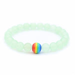 Bracelet vert arc-en-ciel multicolore LGBT