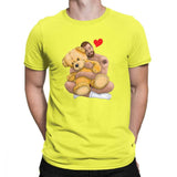 tee shirt LGBT calin jaune