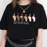 T shirt Doigt LGBT